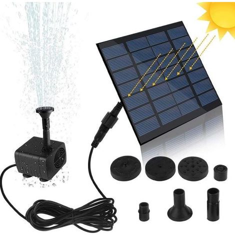 Pompe ad energia solare adatte per laghetti, fontane e fontane da giardino.