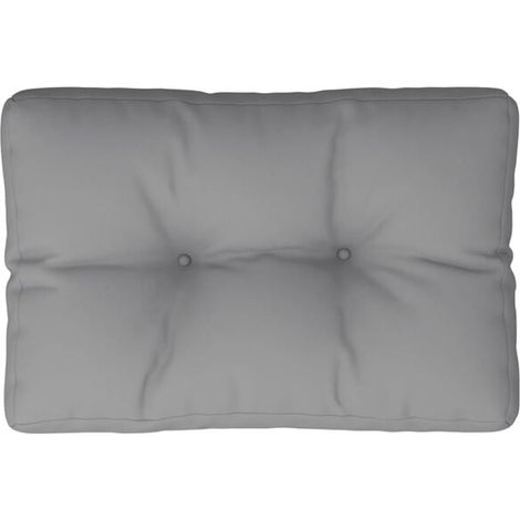 Coussin de plateau gris, dimensions 50x40x12 cm, en tissu. (1/5)