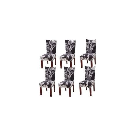 Housse Chaise Salle à Manger - 6 pièces - Universelle Extensible King-size Européen (1/5)