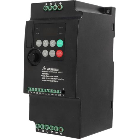 Variateur de fréquence 3,7KW, charge élevée, onduleur variable mini VFD triphasé, entrée AC380-400V, sortie AC380V (1/5)