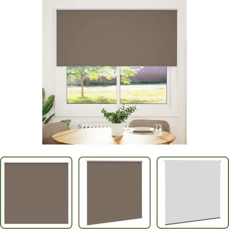 Sichtschutz -  Verdunkelungsrollo Kaffeebraun 150x130cm Stoffbreite 146,6 cm (1/5)