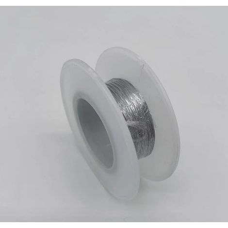 Stainless Steel Wire 304-30 m Rigid Wire Shiny 0.4 mm (1/4)