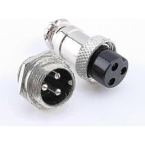 jeu de connecteurs GX16 à 3 broches, type à vis, pour l'aviation, neufs et en bon état. (1/5)