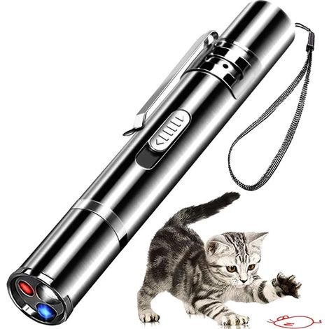 Jouets laser pour chats, pointeurs laser, jouets interactifs pour chats domestiques, bâtonnets d'appât pour la chasse en extérieur (1/5)