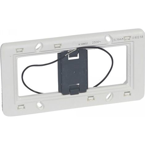 Legrand 080258 Batibox Mosaic 2P 4mod horizontal light support