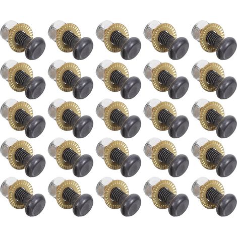 Ensembles Accessoires en Métal pour Sécateurs de Jardin Noir 30 Vis à Tête Ronde et Ressort, Performance Fiable pour Entretien Extérieur et Vergers (1/5)