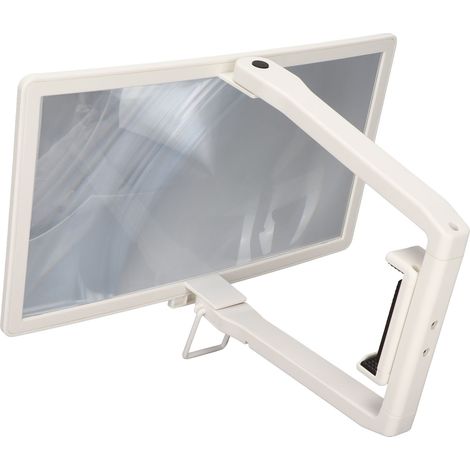 12-Zoll-HD-3D-Faltbildschirmvergrößerung für die meisten Smartphones (weiß) (1/5)
