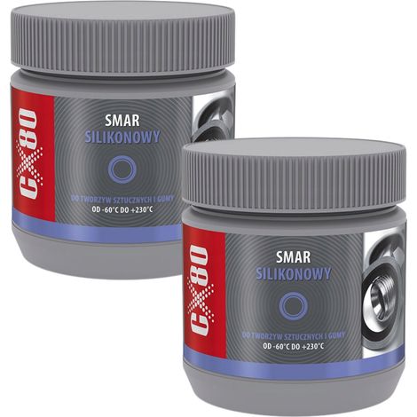 Grasa de silicona incolora CX80 para juntas de grifo de goma NSF 500 g x 2 (1/2)