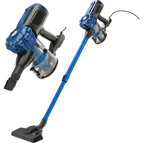 Aspirateur 2en1 PC-BS3133-Bleu, Aspirateur à Main et Balai avec Fil, 600W, Filtre HEPA, Tube Télescopique 47-77 cm, Brosse Sols Durs, Support Mural Inclus, pour Parquet et Carrelage (1/5)