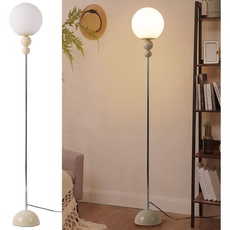 Lámpara de pie multibola metal crema esfera blanca E27 (1/5)