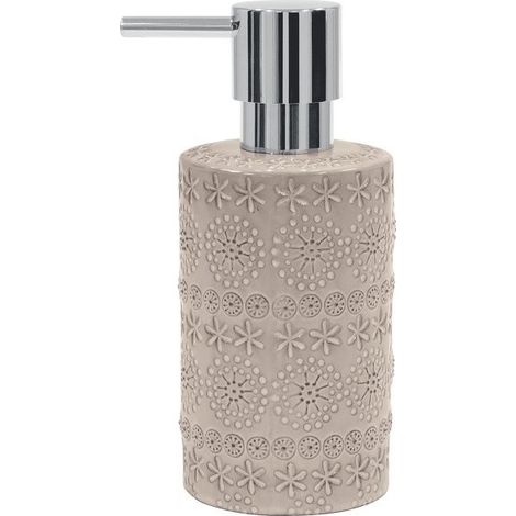 Distributeur de savon Porcelaine RELIEF Beige Spirella