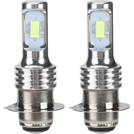 Ampoule antibrouillard, 2Pcs H6/PISD 80W 8000K LED Ampoule antibrouillard Ice Blue12-24V Universal pour m6 17mm pour Ampoule antibrouillard ampoule h6 700 ampoules bleu glace raptor. (1/5)