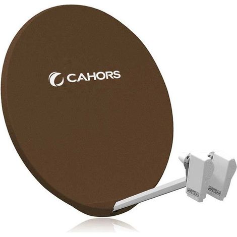 Antenne Parabole - Cahors - 140882 - Gain 45 - Couleur Marron - Connecteur Inclus