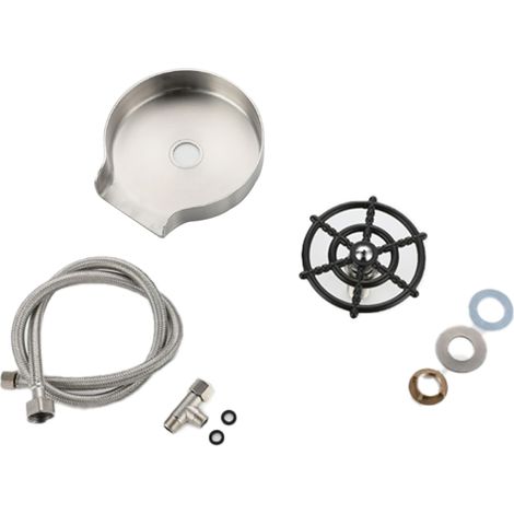 Nettoyeur rapide pour ustensiles à vin, raccord de robinet tressé, tuyau en acier inoxydable, compatibilité universelle pour une installation facile dans les cuisines, bars et hôtels. (1/5)