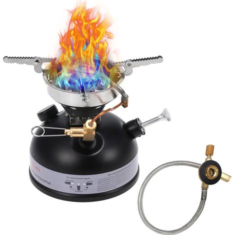 Mini poêle à essence Portable pour Camping en plein air, carburant liquide, alcool, huile Diesel (1/5)