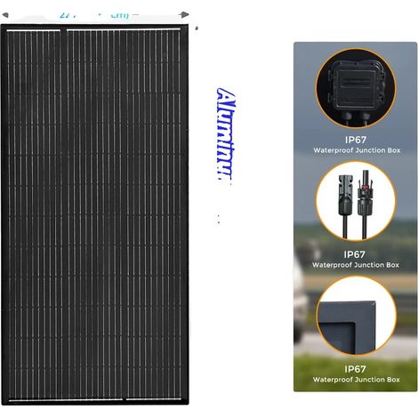 Pannello solare, produzione di energia ad alta efficienza, installazione flessibile, 120W 1160x565x25mm (1/2)