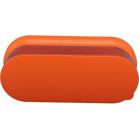 Mini machine de nettoyage portable à ultrasons, silencieuse, pour bijoux, lunettes et pinceaux de maquillage (orange). (1/5)