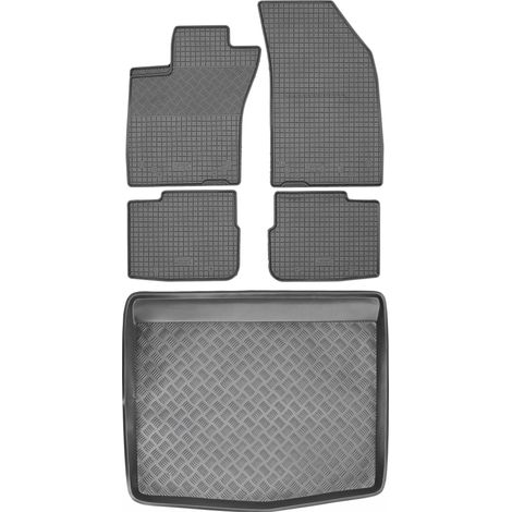 Set di tappetini in gomma per auto e tappetino per bagagliaio per Fiat Tipo Hatchback dal 2015