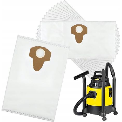 10 Sacs Aspirateur Compatibles Parkside PNTS PWD PWS 1300 1400 PWD20 A1 PWD12 - Filtres Poussière 20L pour Nettoyage Maison et Atelier (1/4)
