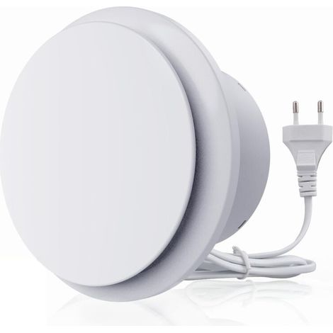 100mm Extracteur d'air 130m³/h 15W, Fonctionnement silencieux Ventilateur d'extraction à fort débit d'air, Économe en énergie, Pour Salle de Bain, Cuisine,toilettes, Serres,Tentes (4 inch)