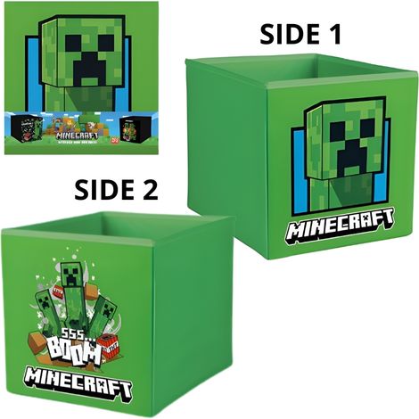 Minecraft - caja plegable tela 30x30 cm