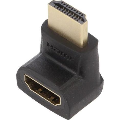 Adaptateur HDMI femelle 270o HDMI prise male - Noir