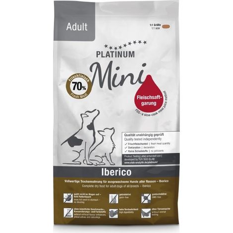 PLATINUM Adult Iberico Mini - aliment semi-humide pour chien - 900 g
