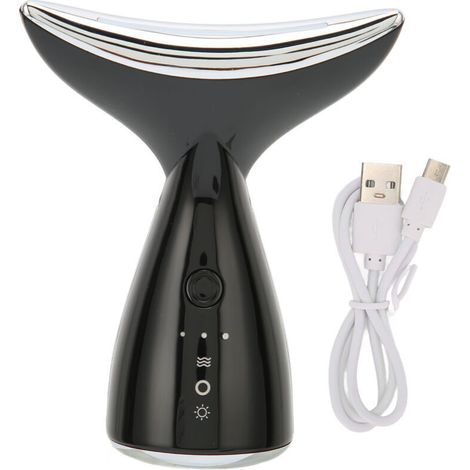 Appareil de Massage pour le Cou avec 3 Lumières Colorées, Vibration pour la Circulation et Beauté du Cou (1/5)