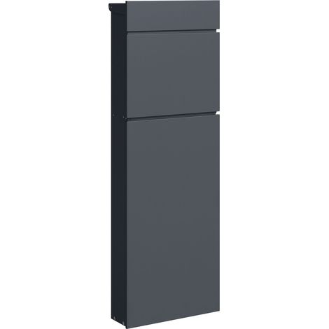 AACHEN: Standbriefkasten 50x38x112cm, Stahl anthrazit