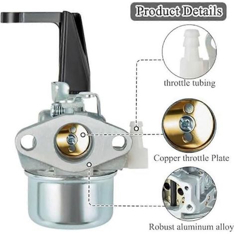 Carburateur - Pour Moteurs Briggs Stratton 110402 110412 215369 - 5 HP à 7 HP - Pour Motoculteur Tondeuse Générateur - 1 Pièce (1/5)