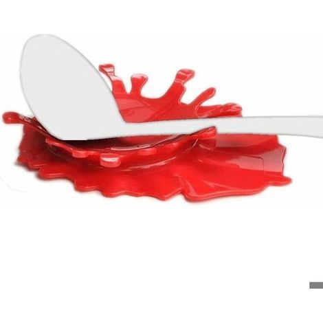 Repose-cuillère Moule à ketchup en silicone Repose-cuillère Moutarde Gadget de cuisine Porte-gobelet Cadeau créatif (1/2)