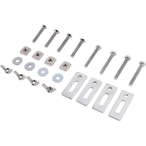 Kit de 4 mini-pinces de maintien en T avec fixation pour plaque de gravure sur fer (CN) (1/5)