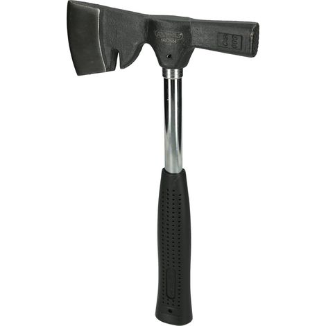 Ks Tools – Hachette de plâtrier 600 g – Manche en tube d'acier – Tête en acier spécial – Longueur 330 mm pour travaux de finition (1/7)