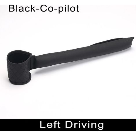 (Noir droit) Coussin de remplissage d'espace pour siège auto en cuir PU avec poches intérieures multifonctions, anti-fuite et espaceur de rangement pour Audi A4 A3 A6 Q5 Q3 (1/5)
