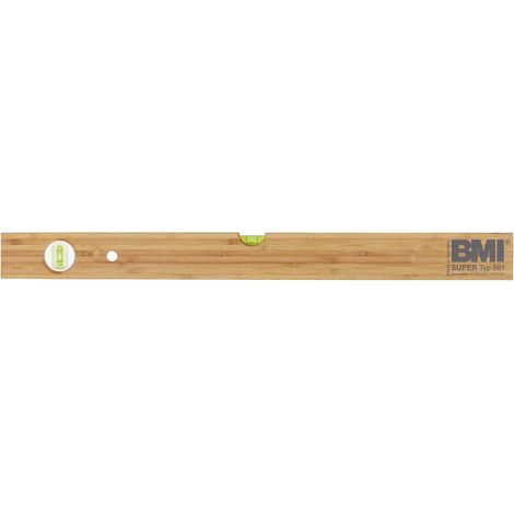 BMI 661060 Livella a bolla in legno 1.0 mm/m (1/2)