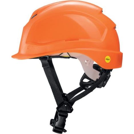 Uvex 9772 pheos S-KR Elmetto Protettivo Industriale Mips Ventilazione Regolabile Sottogola 4 Punti EN 397 colore Arancione (1/4)
