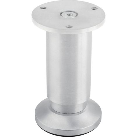 Pata de mueble ajustable de aluminio cepillado FA005 de 80 mm SANS MARQUE