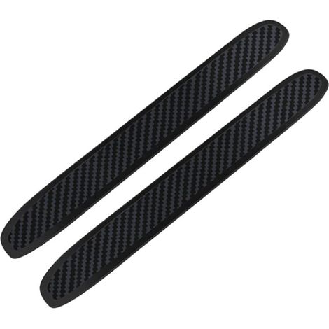 2 stücke Carbon Fiber Auto Crash Streifen Stoßstange Schutz Streifen Anti-kollision Aufkleber Universal Auto Stoßstange Schutz Streifen Trim