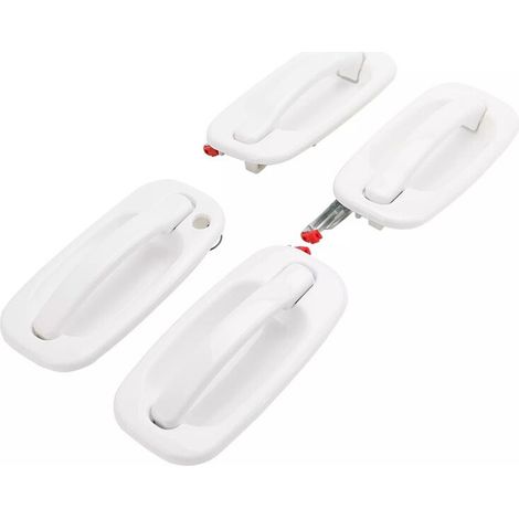 Kit de cuatro piezas de manijas exteriores pintadas para puertas de modelos Chevrolet Silverado de 1999 a 2007, números de pieza 19356468, 19356470, 19356469 y 19356467 (modelos con volante a la izqui