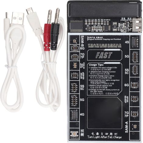 Module testeur de charge avec double affichage pour réparation de batterie de téléphone, carte d'activation de chargeur. (1/5)