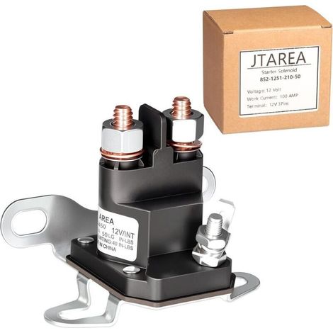852-1251-210-50 Solénoïde de Démarreur 12V Solenoide Relais de Demarreur Starter Solenoid Relay pour Bad Boy Zero Turn Tondeuse Tracteur ZT CZT MZ 108-5349-00 (1/5)