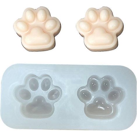 Moule à gâteau de riz en silicone en forme de patte de chat, idéal pour la cuisson à la vapeur et les aliments pour bébés. (1/5)