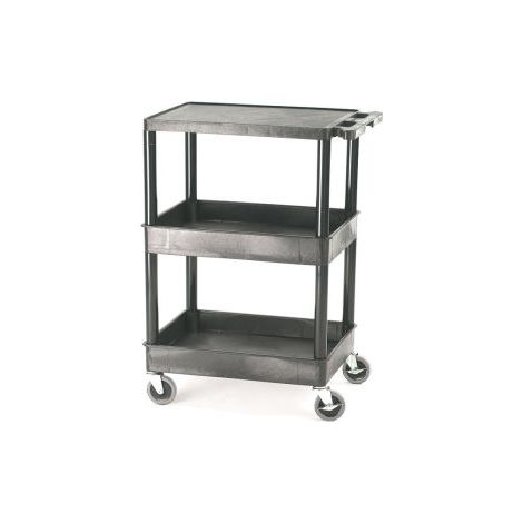 Chariot RS PRO Non 3 plateaux en PE, 610 x 460 x 970mm, Capacité de charge 150kg ( Prix pour 1 )