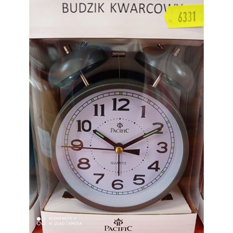 Reloj despertador de cuarzo gris pacífico Q817B