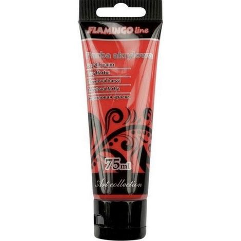 Vernice acrilica rossa TITANUM 75ml - per dipingere legno e tessuti
