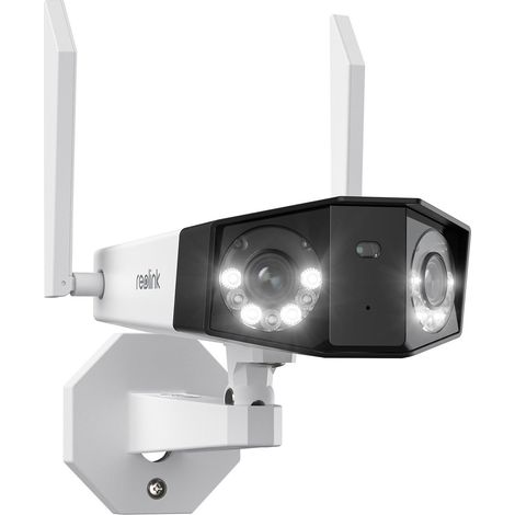 Reolink 2K 4MP Überwachungskamera Aussen mit Scheinwerfer Alarm, 180° Ultra-Weitwinkel, Farbnachtsicht, Personen- / Fahrzeug/Haustiererkennung, 2,4/5 GHz WiFi, IP66, 2-Wege-Audio, Duo 2 WiFi (1/5)