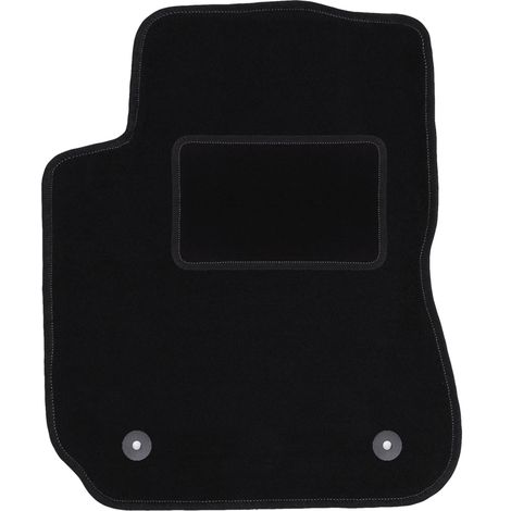 Alfombrilla de terciopelo para el conductor para: Citroën C4 Cactus crossover (2014-2018) negra