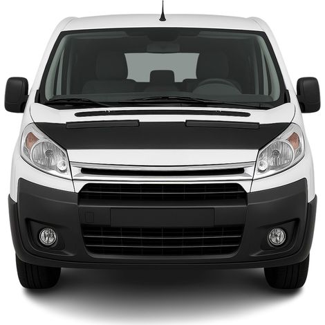 Protège Capot compatible avec Citroën Jumpy 2007 à 2017, Bra de Capot Protection, Noir (1/5)