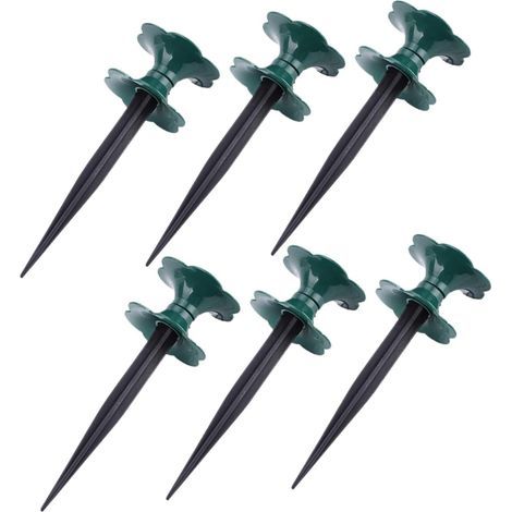 6 Pièces Guides De Tuyau Arrosage Piquets De Guidage Pour Tuyau Arrosage Support De Pelouse Piquet (1/5)