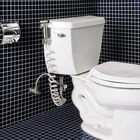 Dual Mode Bidet Sprayer 22cm Zinc Alloy (grey) (1/5)